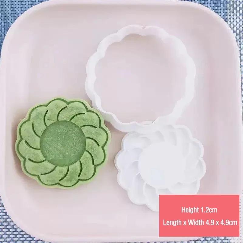 1/4PCS Sandwich Cookie Cutters Mold Valentine’s Day Love Stuffed Biscuit Stamp Dessert Pastry Hand Pressed Baking Mold Tools