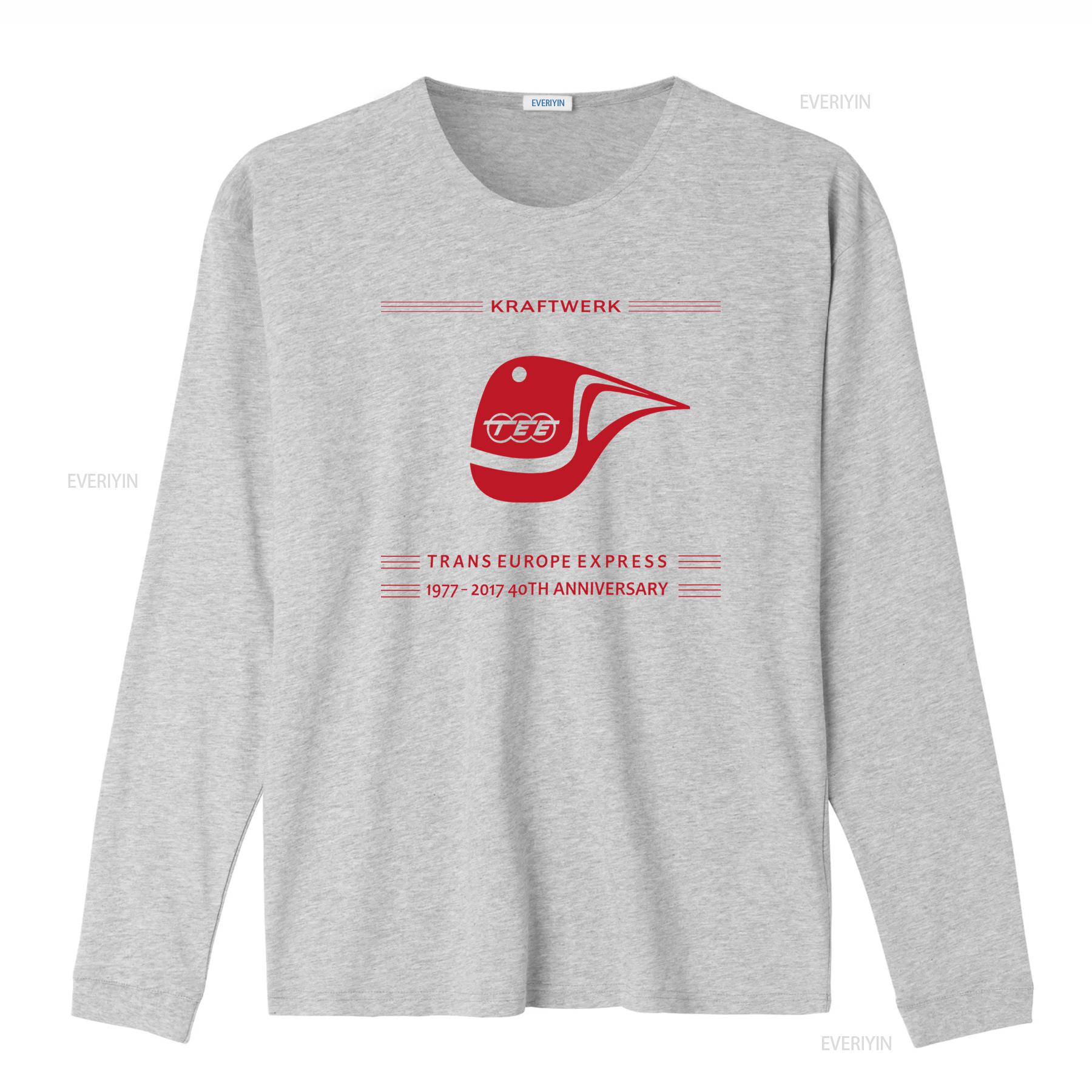

Kraftwerk Trans Europe Express 40th Anniversary T Shirt Vintage Electronic Music Band vintage Washed Top For Everyday Wear Soft M