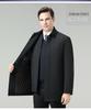 Men's Winter Down Jacket: White Duck Down, Middle-Aged, Thickened, Detachable Liner, Lapel, Warm Coat.