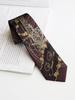 Original Bronzing Style Burgundy Tie Hand-painted Ins Tie