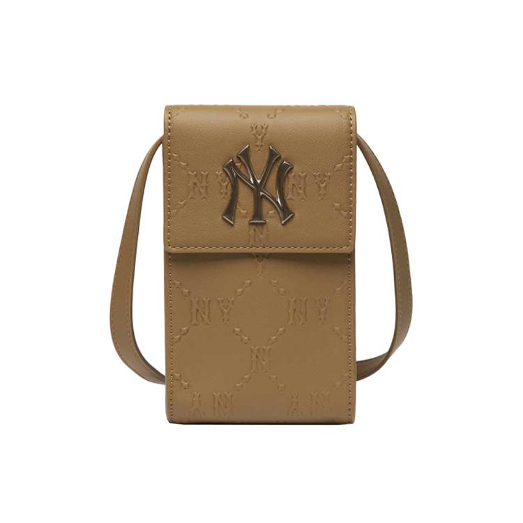 

New MLB Artificial Leather Cell Phone Pouch, Crossbody Bag Unisex Brown 3ACRH041N-50BGD 10.4*4.1*18.0CM