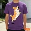 Funny Corgi Graphic Summer T Shirts For Men Fashion Cute Dog 3D Printed Crew Neck Tshirts Loose Streetwear Short Sleeve Tees