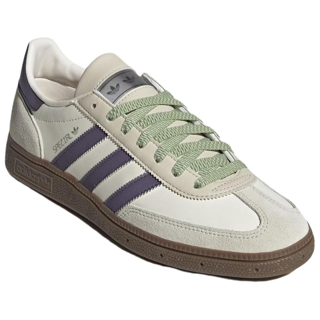 Adidas Originals Handball Spezial Leather Versatile Comfortable Durable Low-Top Sneakers Unisex Sneakers White JR4499