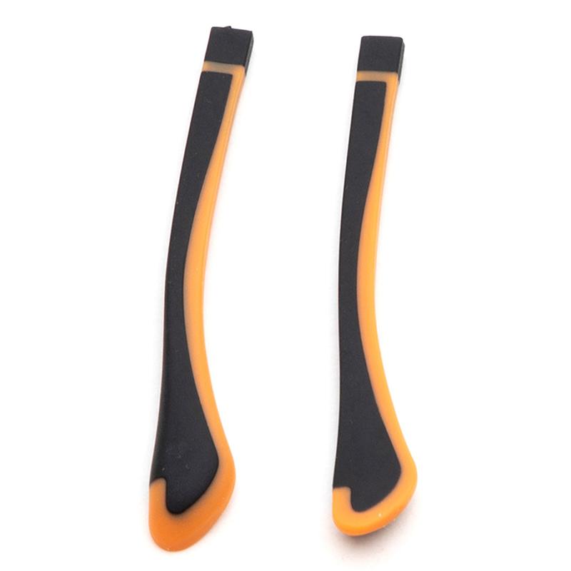 1Pair Tungsten Carbon Rubber Square Hole Glasses Foot Cover Eyeglasses Anti-Skid Sleeve Soft Silicone Prevent Allergies Ear Hooks