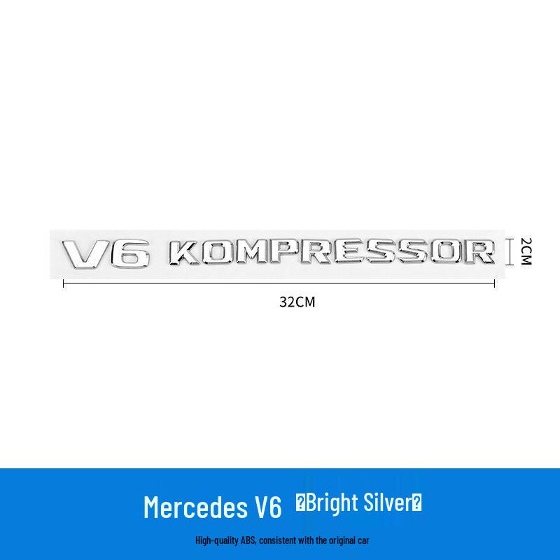 Mercedes V12 V6 V8 Kompressor Turbo Kotflügel Emblem Aufkleber