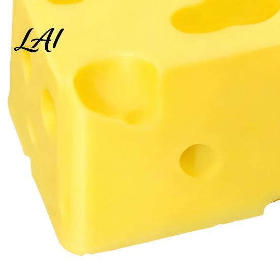 Cute Mechanical Keyboard Keycap 4PCS Cheese Keycaps 3D Printed Macaron Color Key Caps for Cross Axis Switches Decorative Set Gaming Keyboards
