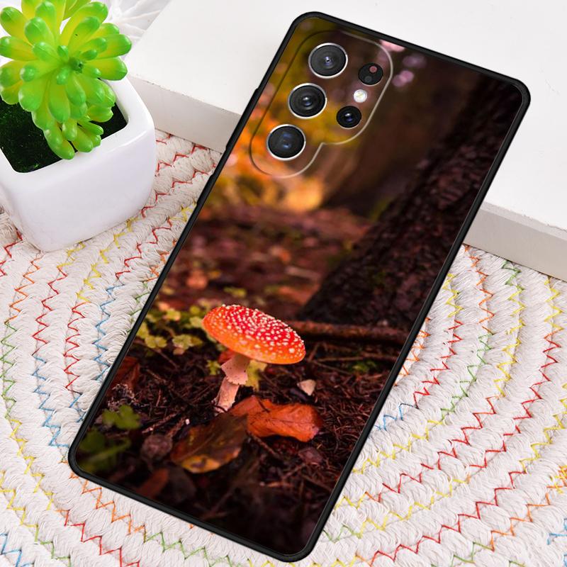 Mushroom Forest print Silicone Phone Case For Samsung Galaxy note 10 pro S26 S25 S24 S23 S22 S21 Plus S25Ultra Capa Cover