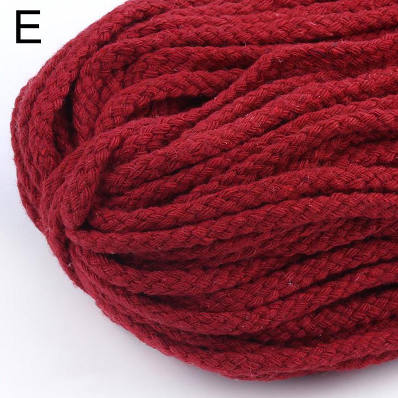 

5 ярдов/партия 5 мм хлопковый шнур витой плетеный канат высокопрочная нить для рукоделия текстильное ремесло тканая веревка украшение дома