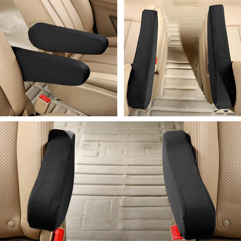 2PCS Car Seat Armrest Cover Black Universal Interior Car Accessories Protector Armrest Dust-proof Auto Hand Covers S8P6