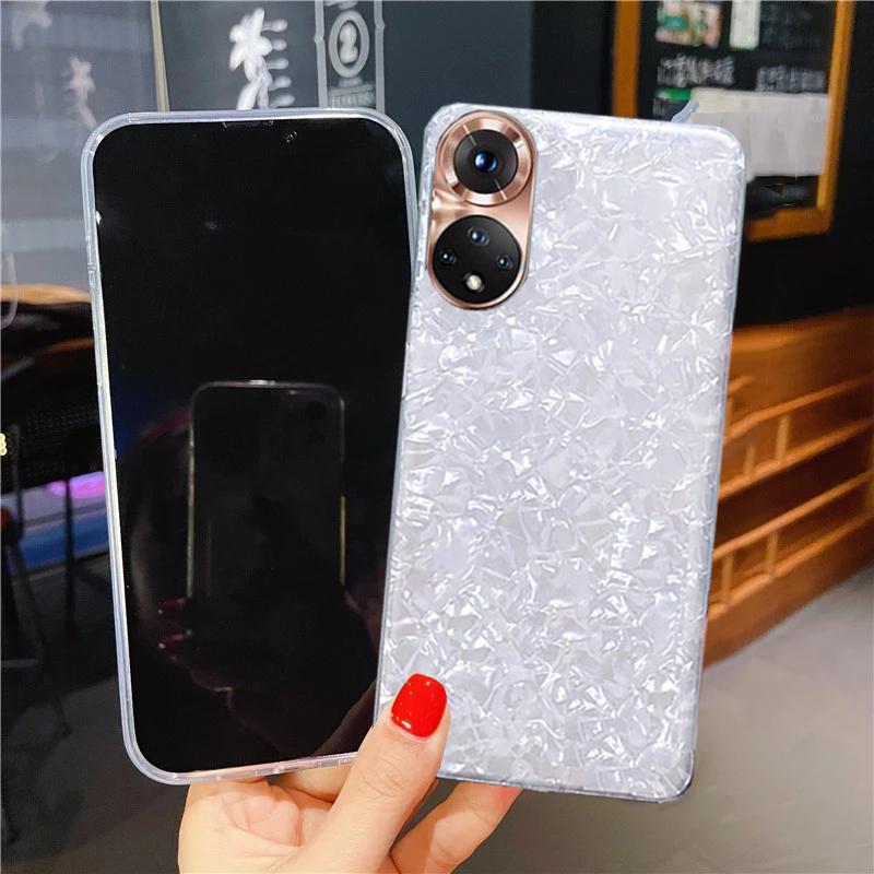 Bling Dream Shell Soft Silicone Case For Huawei P50 P40 Lite P Smart Y7A Y8S Y9S Honor 60 50 30 20 Pro 10i 10 Lite 9X Nova 5T 7 SE Glitter TPU Cover