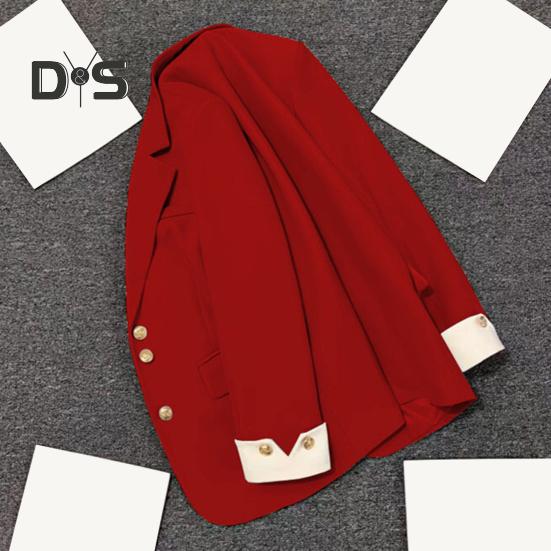 Damen Casual Blazer Bürodame Pendleranzug Reverskragen Jacke Loose Fit Mode Alltagskleidung Mantel für Frühling Herbst