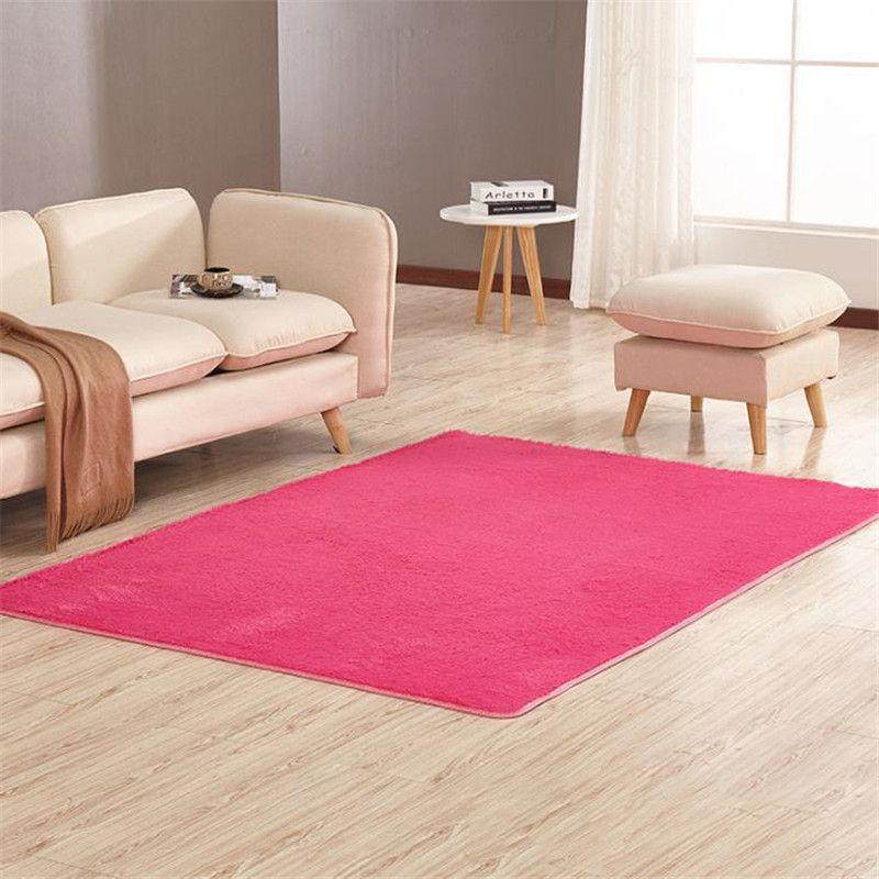 Luxuriously Fluffy Rugs With Antiskid Design For Cozy Living Room Elegance
