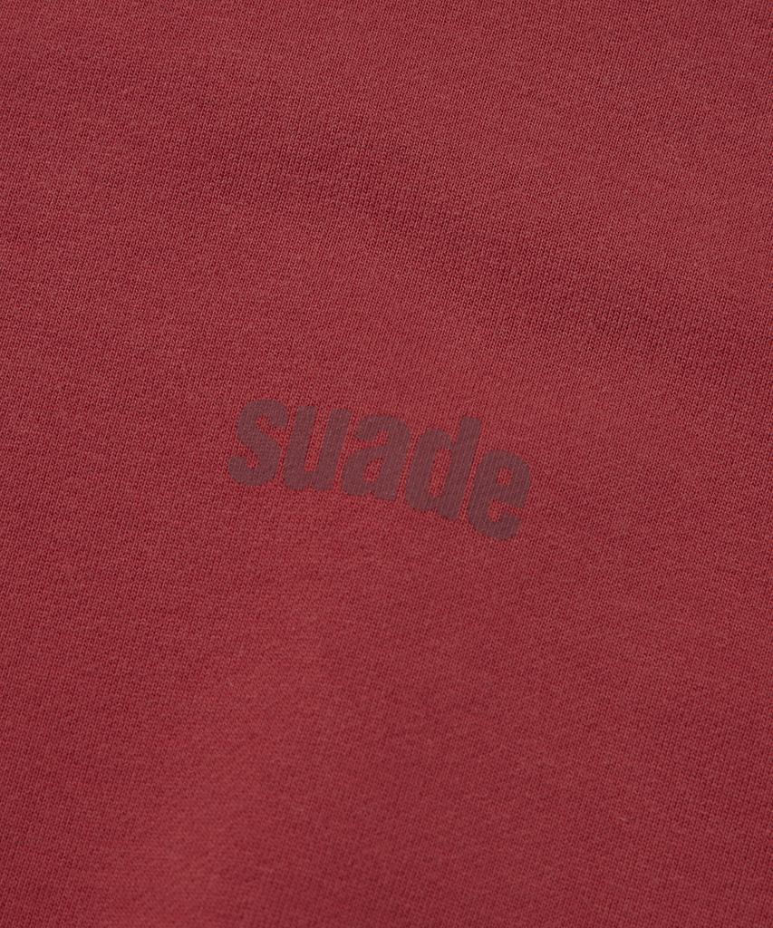 Seuweideu Cropped Washed Crewneck [Red]