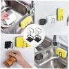 1 Pieces Sponges Holder Kitchen Drain Stainless Steel Rack Self Adhesive Storage Holder Wall Hook Kitchen Tool Wholesale