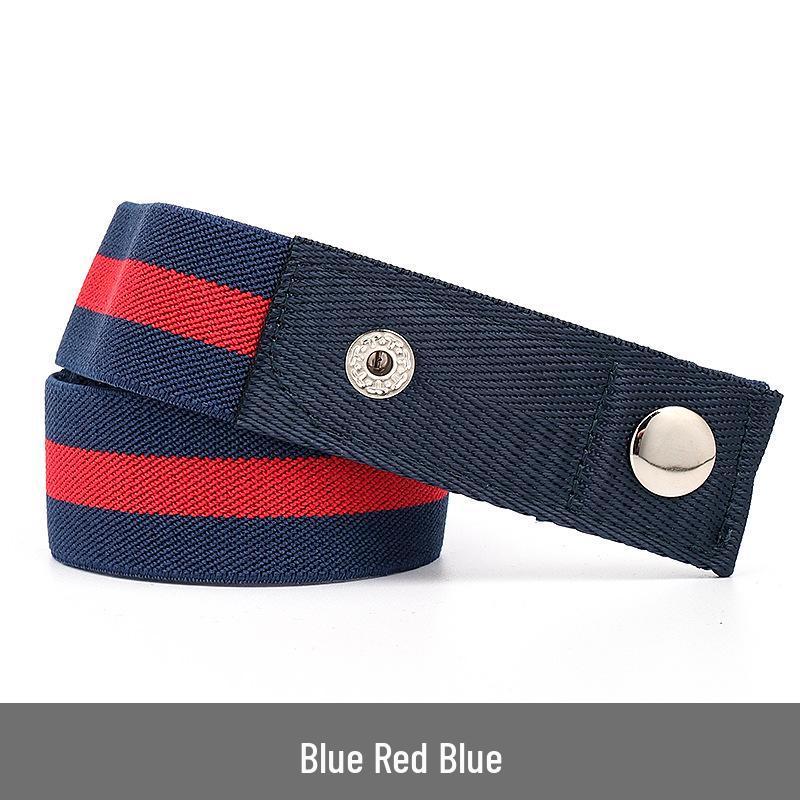 Lazy Unisex Elastic Belt: No-Tie, Seamless, Invisible Canvas Belt for Jeans