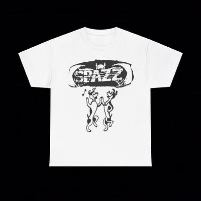 Spazz Power Violence Koszulka Zespół Crust Punk Grindcore Vintage Dystopia Goth Y2K Koszulka Unisex