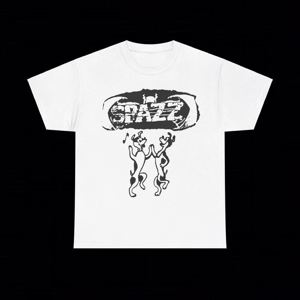 Spazz Power Violence Band T Shirt Crust Punk Grindcore Vintage Dystopia Goth Y2K Unisex T-Shirt XXXXL