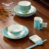 Yongfengyuan Madam Porcelain West Lake Blue Dinnerware Set