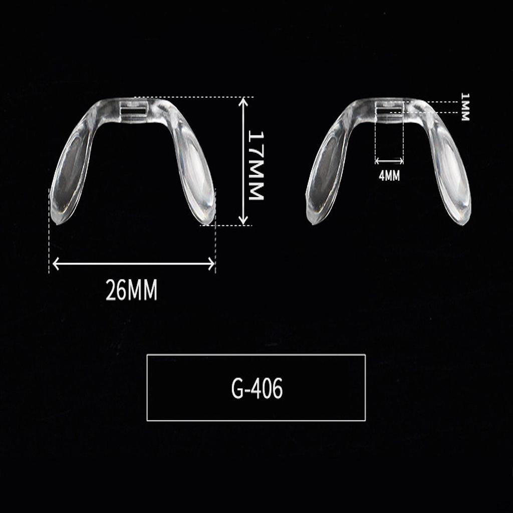 Eyeglasses Nose Pad, Saddle Bridge U Shaped Comfortable Effective Replacement