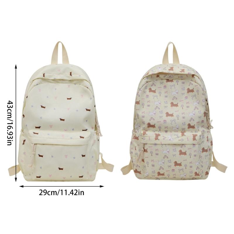 Lovely Dogs Backpack Students School Bag Japanese Styles Backpack Large Capacity Daypacks Girls Travel Backpack