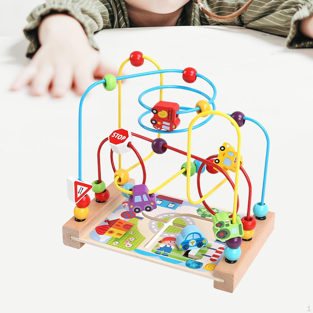 Bead Maze Toy Developmental Educational Circle Preschool for Kids Boy Girl Gift