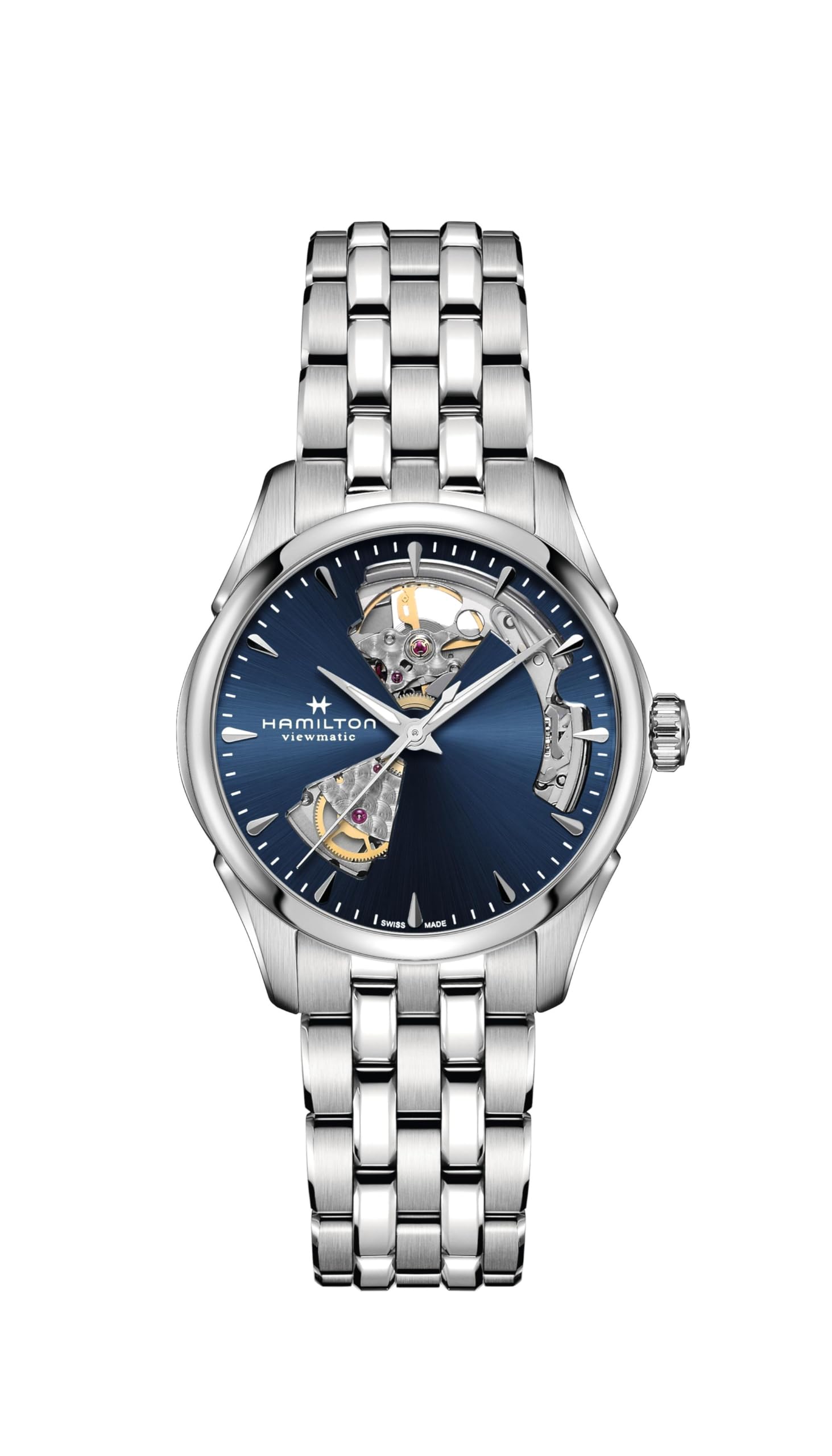 

HAMILTON Watch Genuine Warranty Jazzmaster Auto Imported H32215141 [HAMILTON] [Regular Product] Men s синій