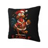 Christmas F-Caw-F Rooster Pillow Case Cushion Cover Soft Printed Pillow Cover Novelty Pillowcases For Sofa Car Home Decor