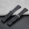 Νέο Σιλικονούχο Λουράκι Ρολογιού Για Casio GM110 GM-110 Λουράκι G-SHOCK GM-110GB Αδιάβροχο Μαλακό Λαστιχένιο Λουράκι Ρολογιού 16mm Μαύρο Ατσάλινο Μπρασελέ
