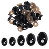 20/40Pcs Oval Black Eyes For Toys Cartoon Safety Eyes For Dolls Making Animal Amigurumi Bear Craft  Accessories