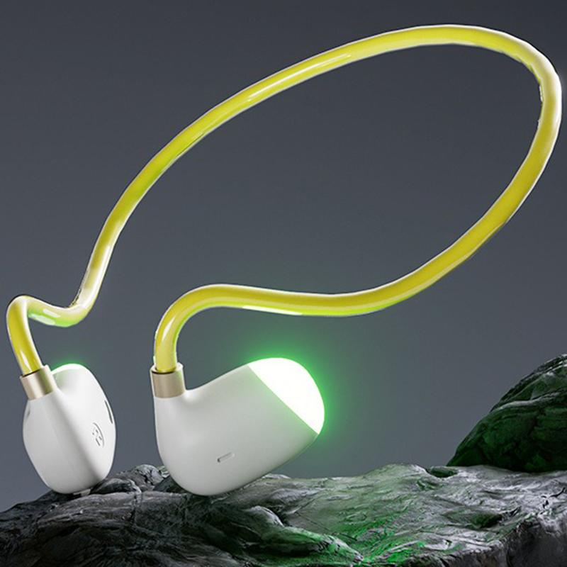 Waterproof Glowing Wireless Sport Headphone Air Conduction HiFi Stereo Music Headset With HD Microphone Low Latency Transmission