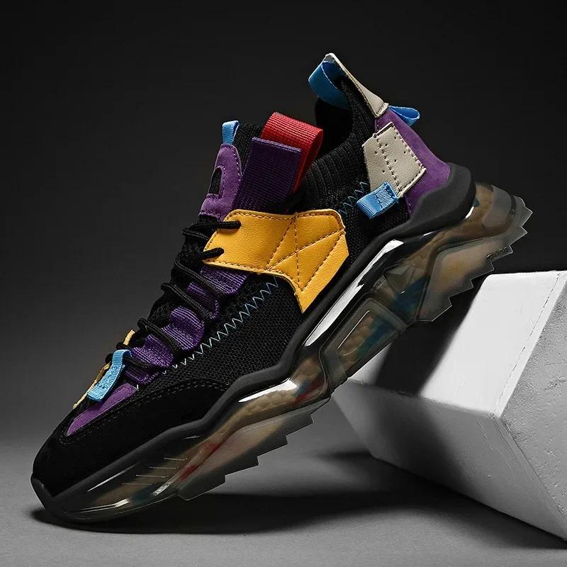 

Обувь Мужские кроссовки Мужская повседневная мужская обувь Теннисные кроссовки класса люкс Тренировочные гоночные дышащие модные мокасины Кроссовки для бега для мужчин Новые 39 чёрный