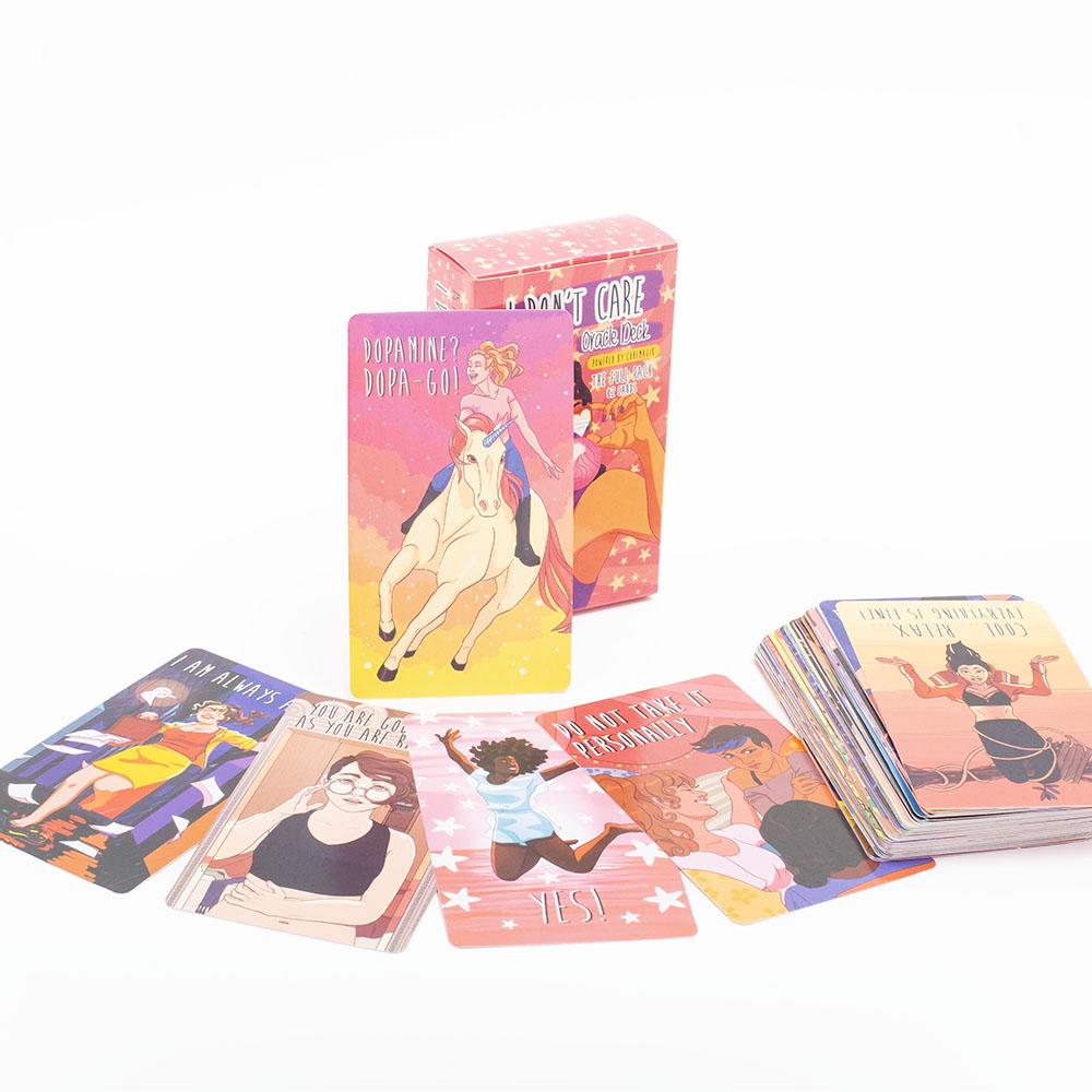 Kitten Tarot Deck 78Pcs Cute Black and White  For Beginners  Version Mysterious Board Game Fun Fortune Telling Kit