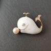 Blucome Quality Copper Cute Little Dolphin Sahpe Brooches for Women Girls Daily Suit Hijiab Pins