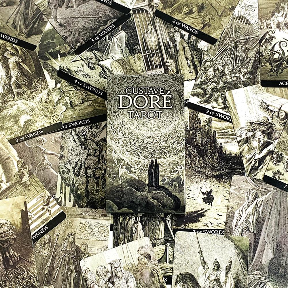 Gustave Dore Tarot Card 78pcs Cards Party Board Games For Family And Friends Entertainment English Version Divination Game Card