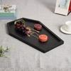 Gothic Storage Tray Halloween Serving with Engraved Skeleton, Wooden Charcuterie Board, Casket Decorative Catchall for Jewelry Shape Platter