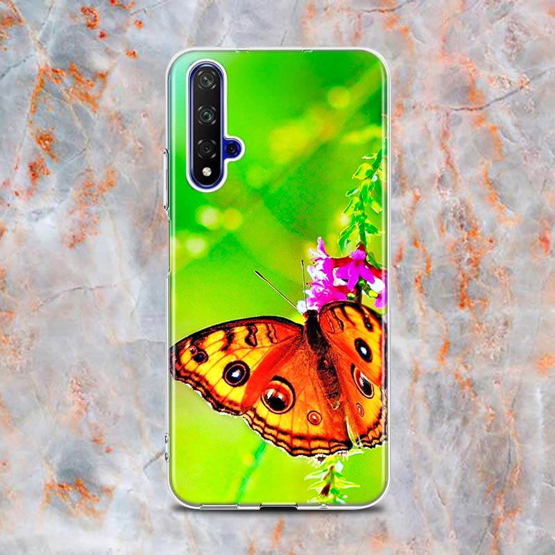 Cute Butterfly Fashion Silicone Cover For Honor 20 20S 20E 8 8A Prime 8X MAX 8C 8S 7A 7C 7S Pro Phone Case