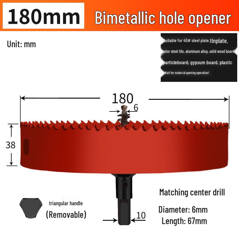 Bimetal Multifunctional Hole Saw for Wood, Gypsum, Metal & Plastic