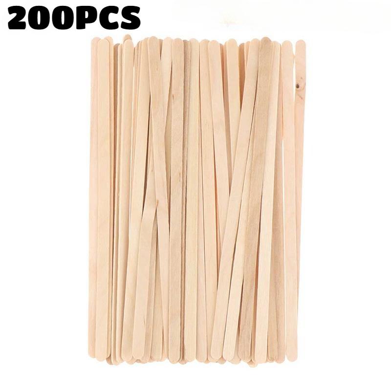 500 STuks Koffie Roerstaafjes Wegwerp Houten Koffie Roerstaafjes Warm Koude Drank Roer Drank Roerstaafjes IJs Lolly IJslolly