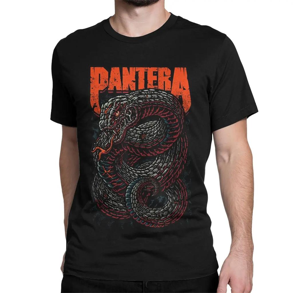 "Pantera Venom Black Metal T-Shirt - Iconic Guitar Riff Graphic Unisex Cotton Crewneck Short Sleeve Cool Tee"