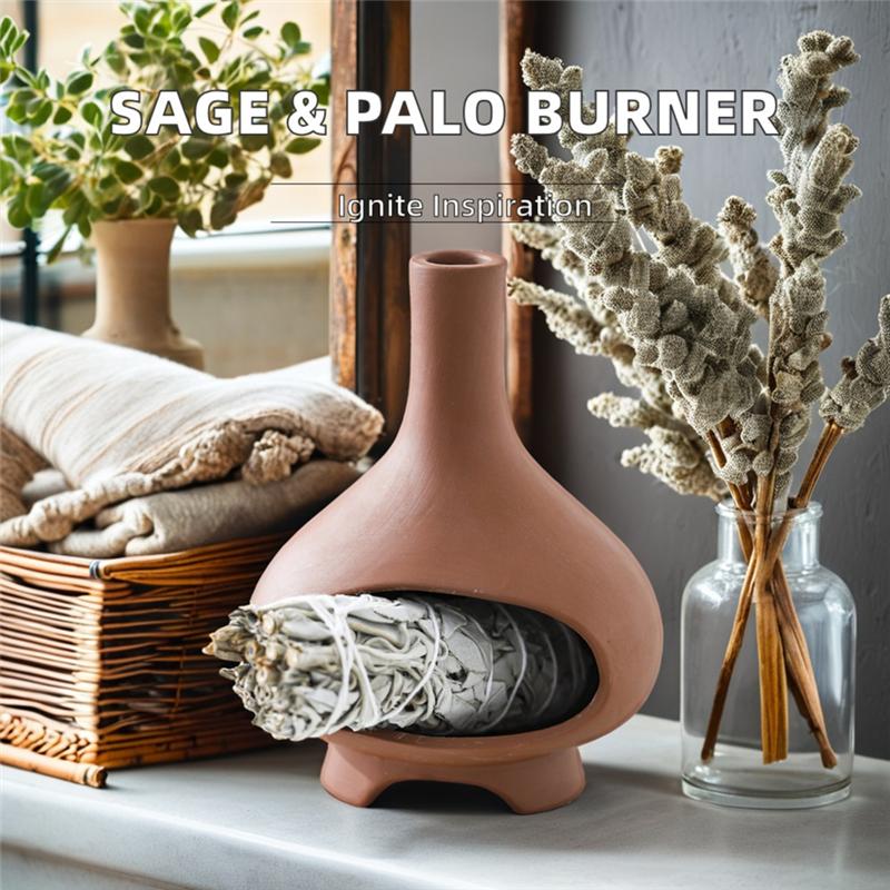 AS60- Palo Santo Halter Ornament Salbei Räuchergefäß Räucherstäbchenhalter Für Schreibtisch Brunnen Yoga Meditation Wohnzimmer Dekor