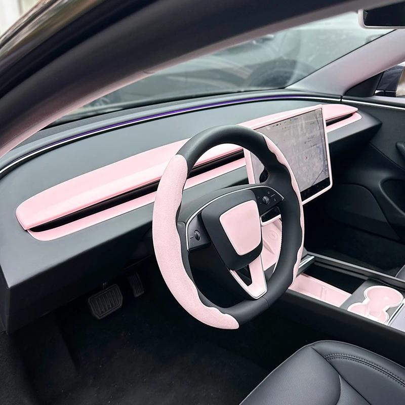 For Tesla Model 3 Highland Model Y Juniper 25 26 ABS Dashboard Cover Trim Air Outlet Panel Cover Sticker Car Interior Parts