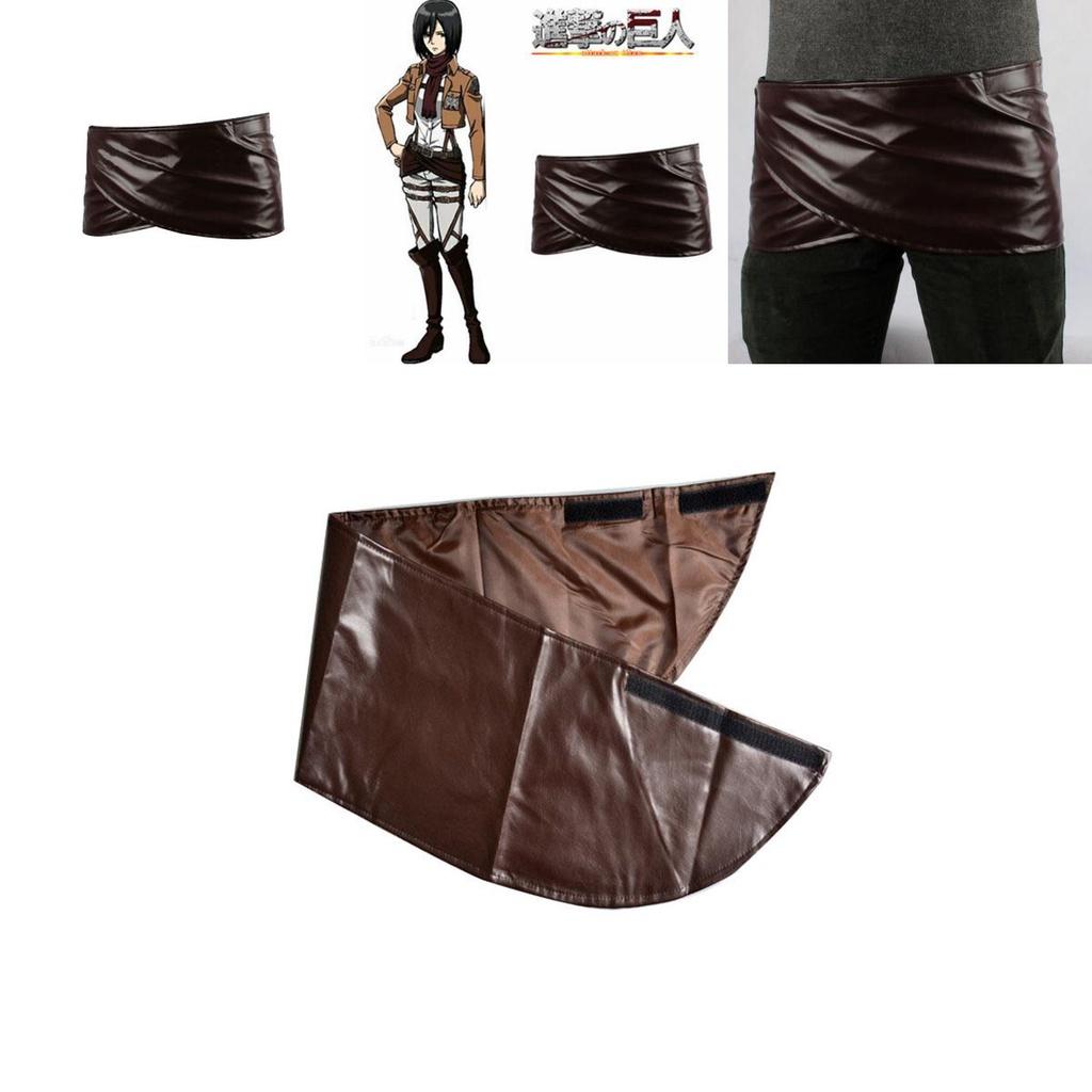 Stylish Attack On Titan Cosplay Pu Leather Skirt With Exquisite Workmanship For Fans