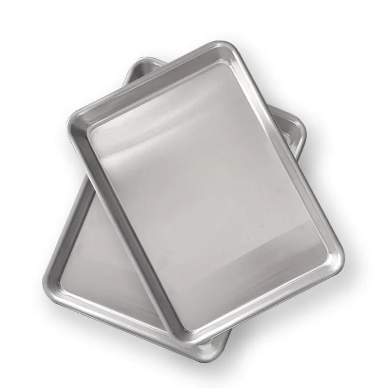 Rectangular Aluminum Alloy Baking Tray - Oven Sheet for Pizza Bread Cake & More Essential Bakeware for Home Pastry/Biscuit Roast