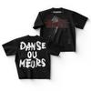 Lady GAGA Graphic Print Tshirt 20252026 Mayhem Ball Tour Balla O Muori Dance or Die Tshirt Highend Luxury Oversized Unisex