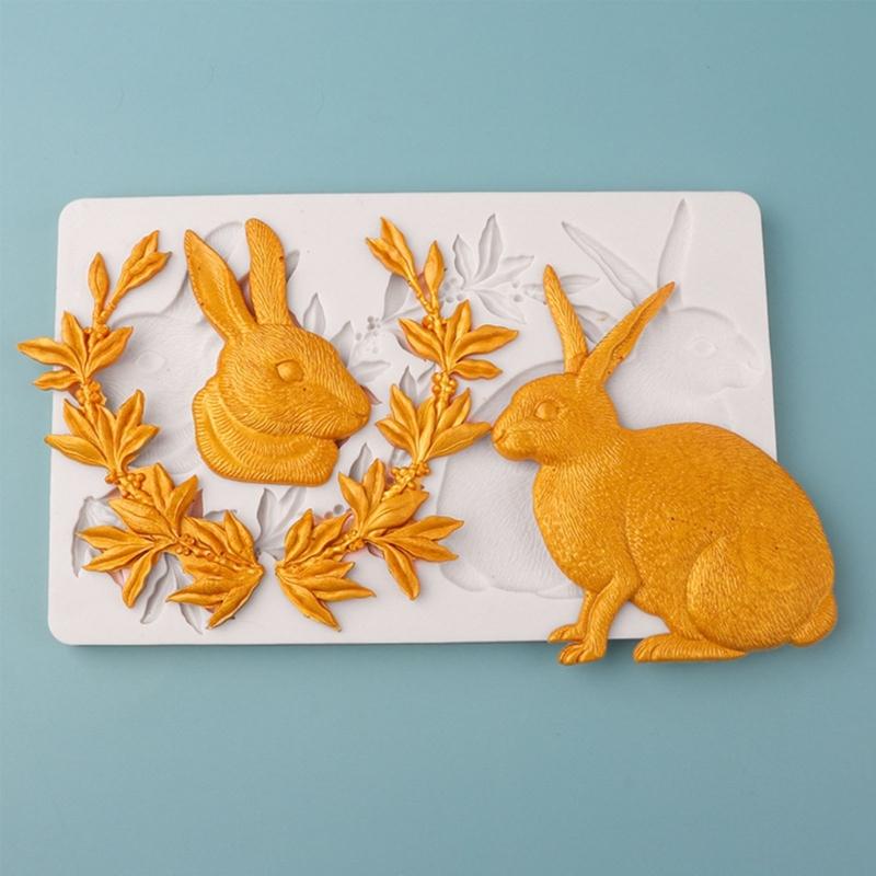 Chocolate Moulds Rabbit Lace Shaped Baking Molds Fondant Moulds Cake Molds Silicone Material Gift for DIY Baking Lover