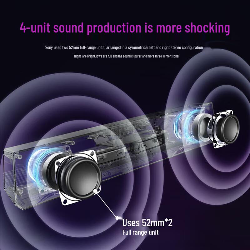 SOAIY RGB Desktop Gaming Speaker with Bluetooth