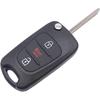 Flip Folding Replacement Key Fob Cover Fit For 2012-2014 Kia Soul Rio Keyless Entry Key Fob Case Shell