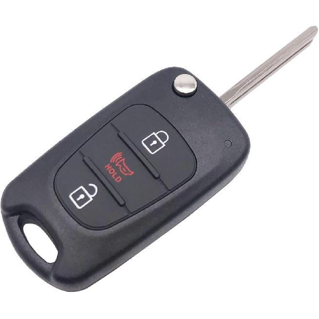 Flip Folding Replacement Key Fob Cover Fit For 2012-2014 Kia Soul Rio Keyless Entry Key Fob Case Shell