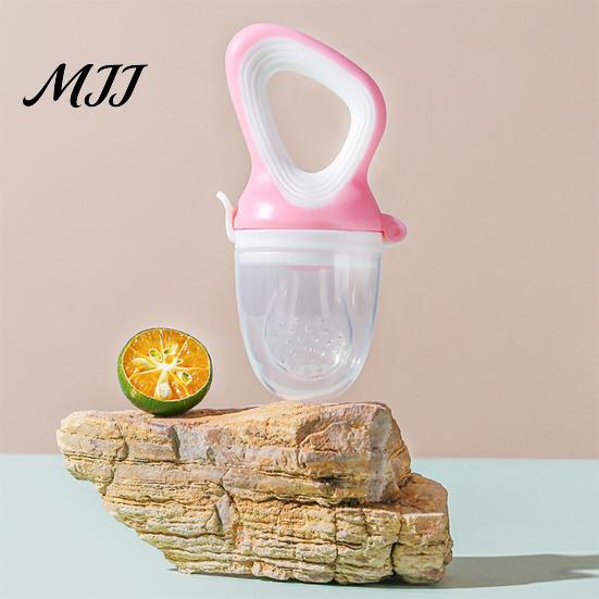 Baby Shower Gift Silicone Fruit Feeder Pacifier, Self Feeding And Teething Food Grade Teether Relief Toy, Easy to Hold Seamless Odorless Toddler