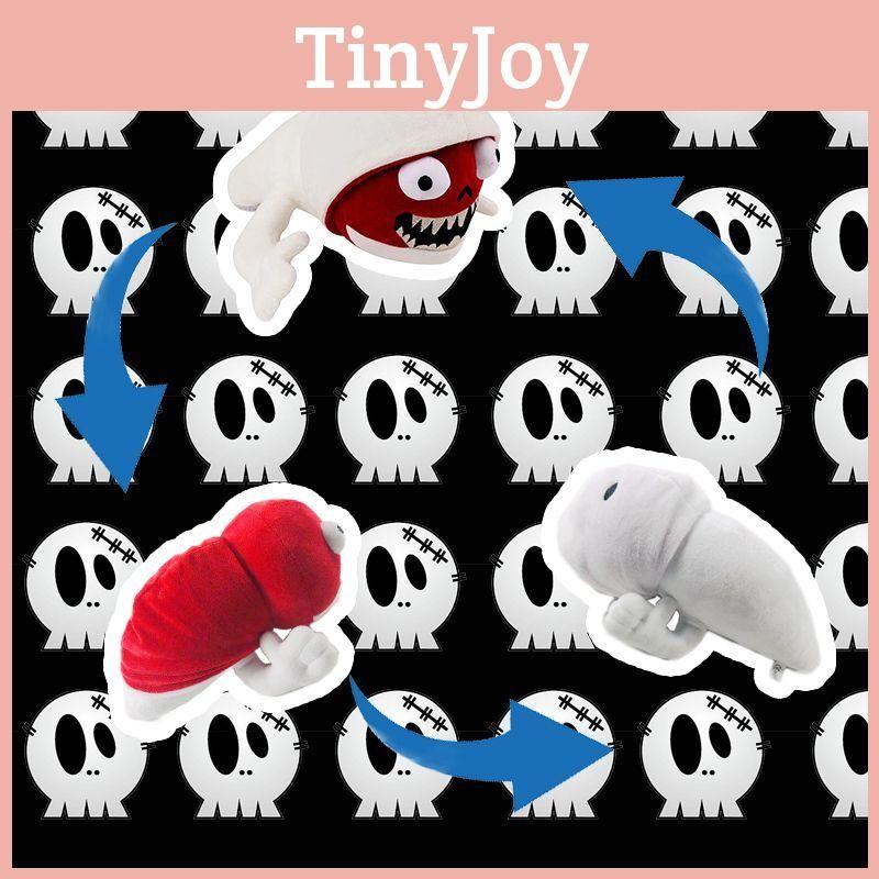 Siren Series Head Bridge Worm Plush Toys Reversible Stuffed Animal Dolls Gifts